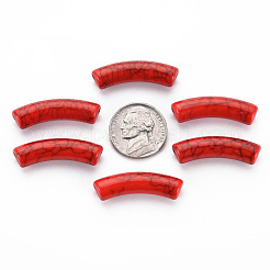 Непрозрачные акриловые бусины с краклеем&nbsp;MACR-S372-002N-009