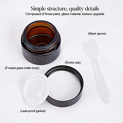 Juegos de tarros de crema de cosméticos de vidrio portátiles&nbsp;DIY-BC0010-97