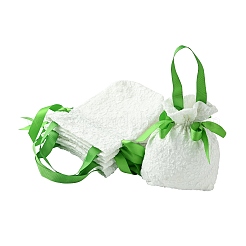 Тканевые высокие жаккардовые цветочные сахарные подарочные сумки на шнурке с ручкой ST-CJ0004-01D