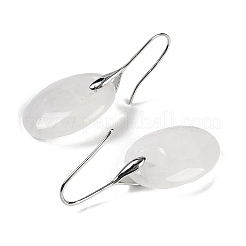 Натуральный кварц кристалл болтающийся серьги&nbsp;EJEW-C119-04P-05