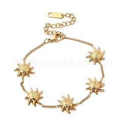 Браслеты из нержавеющей стали 304 для женщин BJEW-B151-02G