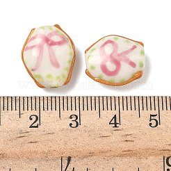 Фарфоровые бусины ручной работы PORC-C008-01B