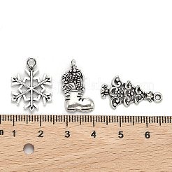 Рождество смешанного стиля тибетский стиль сплава подвески TIBEP-F040-02AS