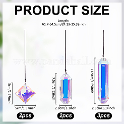 1 подвесной ловец солнца из стекла&nbsp;AJEW-ME0002-27