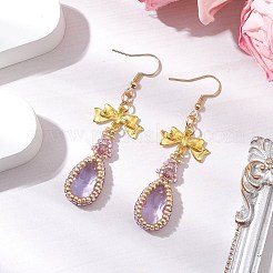 Orecchini in lega di vetro&nbsp;EJEW-MZ00313-02