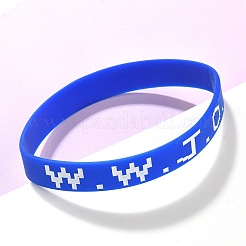 Силиконовые браслеты из ниток&nbsp;BJEW-C143-01