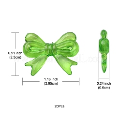 Прозрачные акриловые бусины&nbsp;TACR-YW0001-64