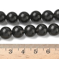 Натуральные ледяные обсидиановые бусинки G-P590-A02-10mm-01