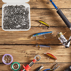 100 шт. латунь с застежкой-соединителем для рыболовного крючка из нержавеющей стали FIND-FH0010-48B