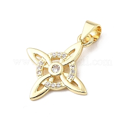 Pendentifs en laiton zircon cubique transparent&nbsp;KK-E799-06D-G