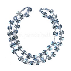 Стеклянные бусины с гальваническим покрытием &nbsp;EGLA-B007-03A-FR01