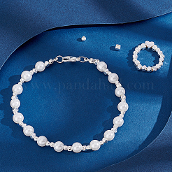 35шт. 925 набора разделительных бусин из стерлингового серебра&nbsp;STER-PH0002-61