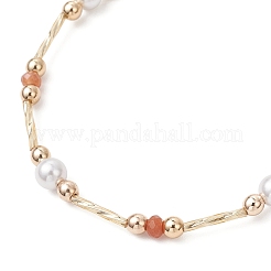 Bracelets en perles de jade malaisien naturel teinté pour femmes&nbsp;BJEW-JB12028-03