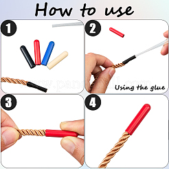 40 шт. двухцветный литой наконечник шнура&nbsp;FIND-GF0008-47B