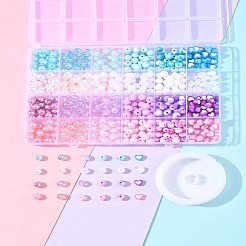 Наборы для изготовления браслетов из круглых бусин своими руками DIY-FS0008-80