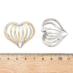 Двухцветные серьги-гвоздики из нержавеющей стали 304&nbsp;EJEW-D319-01GP