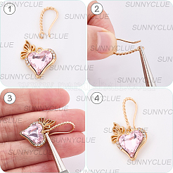 15 пара латунных крючков для сережек KK-SC0006-55