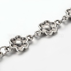 Модные тибетский стиль цветочные браслеты AJEW-AN00083