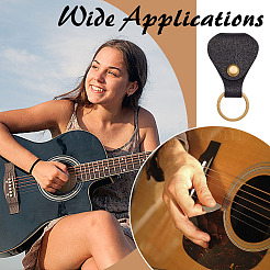 Сумки для хранения из искусственной кожи с железными кольцами AJEW-WH0800-05A