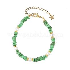 Armbänder aus natürlichen Süßwassermuschelperlen und Muschelperlen&nbsp;BJEW-JB14212