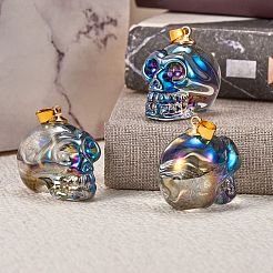 5шт гальванические k9 стеклянные подвески EGLA-SZ0001-31