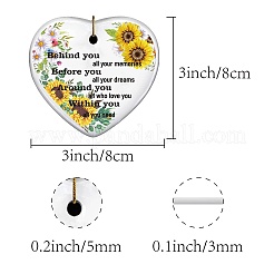 1 шт. фарфоровые большие подвески ручной работы&nbsp;AJEW-CN0001-79B