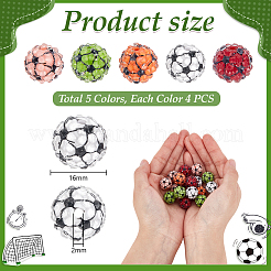 20 шт. 5-х цветные непрозрачные смоляные стразы RESI-PH0002-39