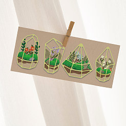 Рама горшка из углеродистой стали DIY-WH0309-1391