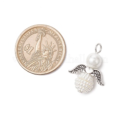 50 шт. подвески из искусственного акрилового жемчуга и стеклянного жемчуга PALLOY-JF04038-02