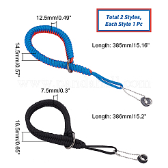 2шт. 2-х стилистический ремешок для камеры из полиэстера и полипропилена&nbsp;AJEW-CA0002-22