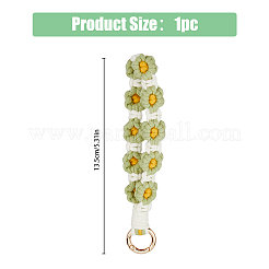1 шт. подвеска-цветок ручной работы в технике макраме из хлопка&nbsp;MAKN-HY0001-01