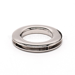 合金ハンドバッグoリングバッグバックル  DIY手作り革靴アクセサリー  プラチナ  41x7mm  内径：25mm&nbsp;PALLOY-WH0092-54A