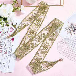 1 шт. кружевные повязки на голову из хлопка и полиэстера для женщин&nbsp;AJEW-CY0001-73A