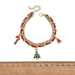 Braccialetti a un filo con ciondolo a forma di bastoncino di zucchero&nbsp;BJEW-TA00763