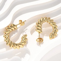 Серьги-гвоздики из нержавеющей стали 304&nbsp;EJEW-L296-004G