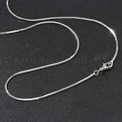 1.5 мм стойка покрытие латунь змейка цепи ожерелья для женщин мужчин MAK-L044-13P