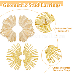 4 пара сережек-гвоздиков из сплава 4 стилей&nbsp;EJEW-FI0002-66