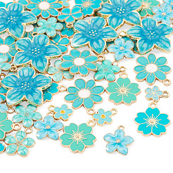 Colgantes de esmalte de aleación 54pcs 9 estilos&nbsp;ENAM-TA0004-03