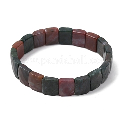 Pulseras elásticas unisex con cuentas de ágata india natural&nbsp;G-K303-02B
