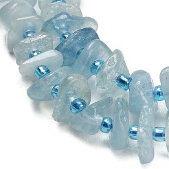 Природные Аквамарин бисер нитей&nbsp;G-Z124-A03-02