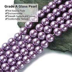 Brins de perles de verre écologiques&nbsp;HY-A008-14mm-RB056