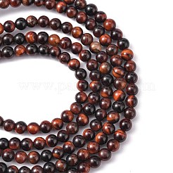 16 дюйм прядей красного тигрового глаза&nbsp;GSR4mmC042