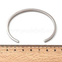 Bracelets manchettes en acier inoxydable 304&nbsp;BJEW-H644-08P