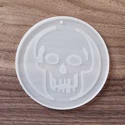 Moules en silicone pendentif crâne bricolage&nbsp;DIY-E049-03