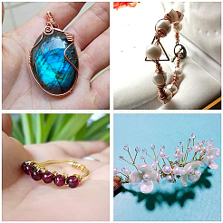 Круглая медная проволока для изготовления ювелирных изделий&nbsp;CWIR-BC0001-0.3mm-03B