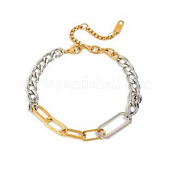 Браслеты из нержавеющей стали 304 в виде скрепки и цепочки для женщин&nbsp;FS-WG8F0D0-01