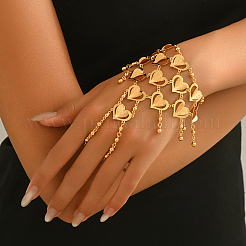 Роскошные и элегантные латунные браслеты-кольца в форме сердца для женщин DX6994