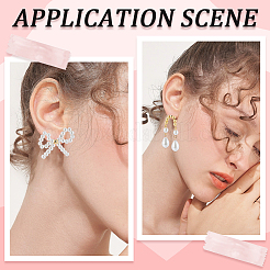 20 шт. 2 стильные латунные серьги-гвоздики EJEW-BBC0001-24G