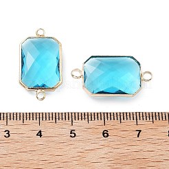 Стойка покрытие латунь паве стекло соединители подвески&nbsp;KK-M013-04G