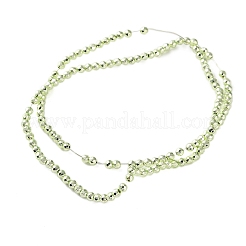 Гальванические нити из синтетических немагнитных гематитовых бусин G-C248-D01-3mm-01